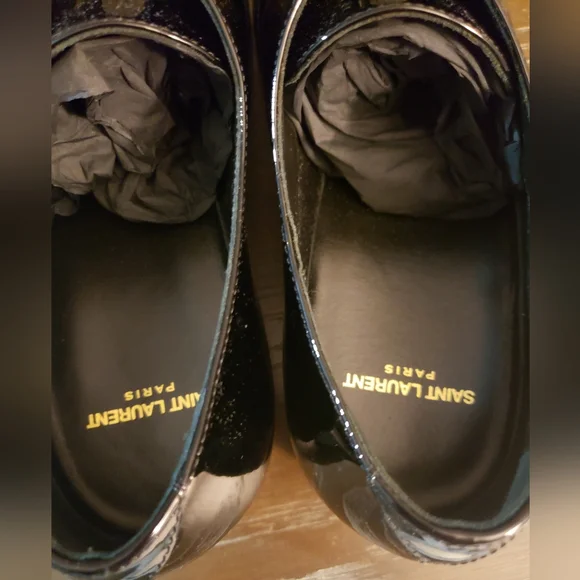 Saint Laurent patent  leather lace up shoe Size 43 **READ DETAILS - Picture 8 of 10